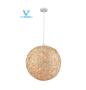 Vietrustic Handmade Interior Lighting <b>Bamboo</b> Rattan <b>Lamp</b> <b>Shade</b> Modern Hanging Pendant Lights - Product Image 1