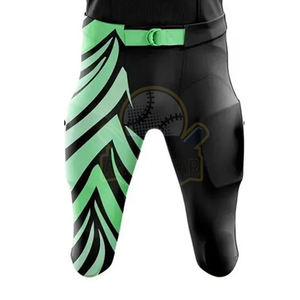 Ensemble d'uniformes de football américain personnalisés en gros, respirant, séchage rapide, tissu polyester d'été, impression par sublimation, logo d'équipe, joueur - Product Image 5