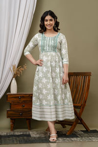 เสื้อคลุมยาวงานปักลวดลายโดรีแบบอินเดีย - Product Image 4