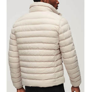 Chaqueta Acolchada para Hombre para Invierno, con Capucha y Cuello Alto, Cortavientos, con Cremallera, Estampada, Impermeable, de Poliéster - Product Image 4