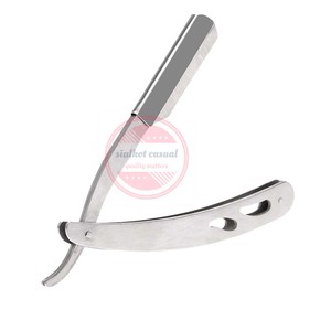 Rasoirs pliants de barbier à bord droit en acier inoxydable Rasoir de salon de coiffure - Product Image 2