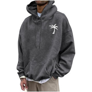 Sudadera con Capucha de Felpa 100% Algodón para Hombre, Diseño Sólido con Forro, Impresión Personalizada, Ajuste Holgado, Transpirable y de Secado Rápido para Invierno - Product Image 5