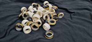 แหวนรองผ้าเช็ดปากทำจากเขาสัตว์ขัดเงาคุณภาพดีเยี่ยม สำหรับงานแต่งงานและการตกแต่งบ้าน ภาชนะหรูหราสำหรับกาแฟ ไวน์ และมื้ออาหาร - Product Image 2