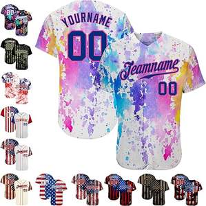 Camiseta de béisbol a rayas personalizada con logotipo de número de nombre cosido impreso, camiseta de softball a rayas personalizada - Product Image 3