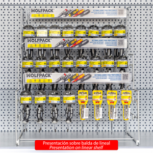 Espositore da appendere/da tavolo per cacciaviti con impugnatura in TPR S2, 110 pezzi, completo - Product Image 2