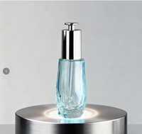 Flacon compte-gouttes pour sérum cosmétique transparent, huile essentielle pour soins de la peau, couleur personnalisée, 1 oz 30 ml