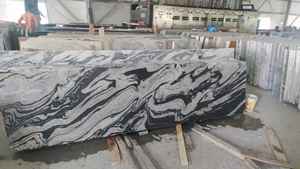 Losa de mármol blanco Panda indio Acabado pulido Impermeable para uso en interiores Garantía de 1 año para cocina Pasillo Villa Efecto flameado - Product Image 3