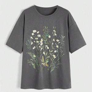 Camiseta estampada de mujer de verano superventas, camiseta de manga larga OEM lisa en blanco de calidad superior de secado rápido al por mayor - Product Image 5