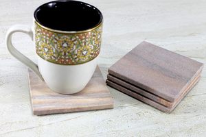 Sous-verres en pierre naturelle Protection de table écologique absorbant l'eau unique - Product Image 5