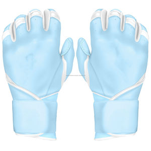 Guantes de bateo de béisbol personalizados, puños largos, guantes de agarre deportivos de cuero duraderos de primera calidad para competición de equipos, 2017 - Product Image 6