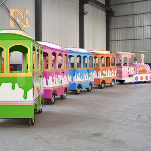 <span class=keywords><strong>Tren</strong></span> sin rieles con luces LED temáticas de dulces Nova Rides, 24 asientos, para niños, para centros comerciales, parques de atracciones, en venta. - Product Image 5