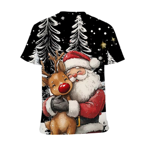 T-shirt de Noël décontracté pour hommes avec bas et décorations de Noël Idéal pour les cadeaux de vacances et les célébrations T-Shirt pour hommes - Product Image 6