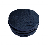 Lot de 4 sous-verres ronds en ardoise noire antidérapants, écologiques et classiques pour la cuisine (vente en gros)