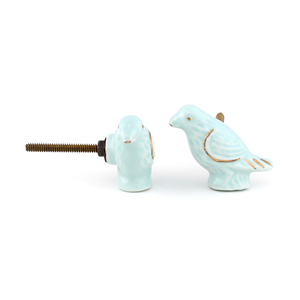 SHUBHAM moderne Lite vert oiseau décoratif armoire tirer à la main en laiton raccords bouton de tiroir réglable pour commode de cuisine - Product Image 2