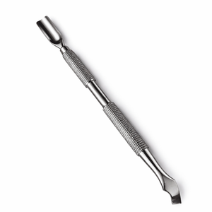 Empujador de Cutículas Profesional de Acero Inoxidable de Doble Punta, Herramienta de Limpieza y Cuidado de Uñas, Agarre Antideslizante, Resistente al Óxido, para Manicura - Product Image 1