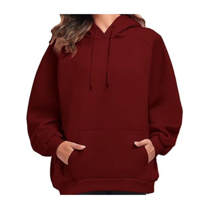 Sweat-shirts à capuche amples en molleton pour femmes, style décontracté, demi-zip, pour le yoga, le sport et la remise en forme, nouvelle collection automne-hiver - Product Image 5