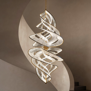 Grande Lampadario Moderno di Design, Illuminazione Sospesa per Ingresso, Scale, Corridoio, Hall d'Hotel - Product Image 4
