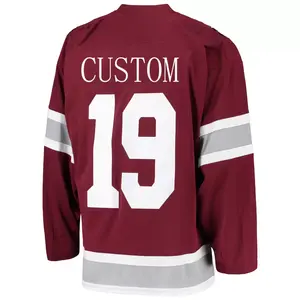 Nuevo diseño Popular liso Jersey de hockey sobre hielo La mejor calidad Nuevo diseño Uniforme de hockey sobre hielo para jóvenes en moq bajo - Product Image 2