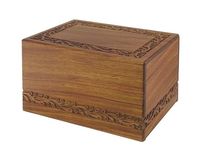 Urna Funeraria de Madera de Alta Calidad, Estilo Americano, Ecológica, Biodegradable, para Adultos, 200-220 Pulgadas Cúbicas, Duradera