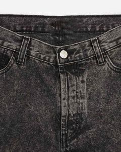 Shorts Vaqueros Deslavados con Cristales de Imitación para Hombre, Estilo Holgado, Vintage, Personalizados - Product Image 2