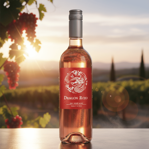 Rồng rojo, hoa hồng nửa ngọt, tempranillo 100%, rượu vol 11%, varietal Tây Ban Nha, 0,75lt, từ castilla La Mancha. - Product Image 1