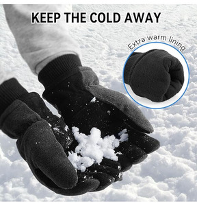 Gants d'hiver respirants à manches courtes SportChek en coton compatibles écran tactile avec détection de pointe, logo frontal inclus 2026 - Product Image 5