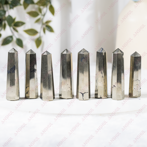 Highest Selling Pyrite Obelisk/Tower Points Crystal Craft Premium Grade Eco-Friendly Modern Meditation Long 1kg Wholesale Price - Product Image 1