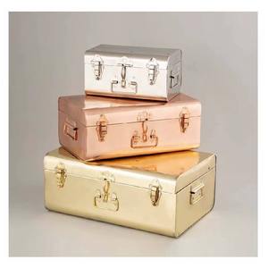 Caja de almacenamiento de hierro de Color gris, organizador decorativo Premium para dormitorio, cocina, oficina, juguetes esenciales, joyería y almacenamiento diario - Product Image 2