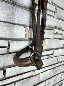 Caballo Tamaño completo Anatómico Acolchado Cavesson Brida-Brown-F Acolchado Comfort Brida Diamante Tamaño Full-Shetty Turquesa - Product Image 2