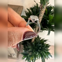 Anillo de Compromiso con Diamante Ovalado de Laboratorio VVS2 de 4 Quilates, Oro Sólido de 18K, Certificado IGI, Compra al por Mayor, Precio de Fábrica, Envío Global