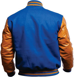 Veste universitaire Fabricant personnalisé de broderie de baseball personnalisée Veste universitaire en cuir coupe letterman Veste en jean personnalisée Hiver - Product Image 6