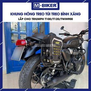 กระเป๋าข้างมอเตอร์ไซค์ M-Biker สำหรับ T100 T120 Speed/Street Twin900 คู่กันน้ำ โครงเหล็ก ปลอดภัย - Product Image 2