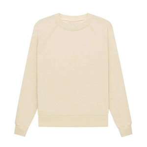 Casual Women Hoodie Sweatshirt Cotton Knitted Pullover Drop Shoulder Blank Long Sleeve Crew Neck Streetwear Eco Friendly - Product Image 1