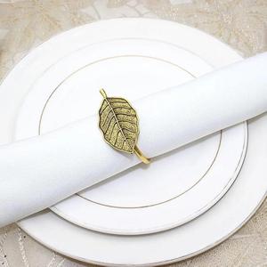 Soporte de tejido de hoja fundida, venta al por mayor, servilletero de Metal de alta calidad, reutilizable, servilleteros de hojas personalizados de latón de buena calidad - Product Image 3