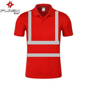 Profession Short Sleeve Fire Retardant Men Anti Static Reflective Safety Workwear <b>Hi</b>-<b>Vis</b> Work Wear Polo Reflective Shirt Boy - Product Image 1