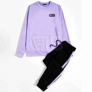 Costumes de survêtement pour hommes de haute qualité Top vente 100% coton ensembles Durable léger et respirant pour la saison d'automne Style solide - Product Image 1