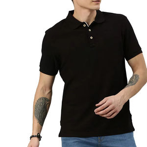 Polo de golf pour homme en coton à manches courtes, grande taille et grande hauteur, respirant, pour les sports de plein air en été - Product Image 4