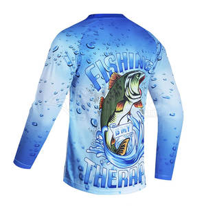 100% poliéster diseño personalizado Logo camisas ligeras a prueba de viento pesca camisetas para adultos XL tamaño con mangas largas - Product Image 2
