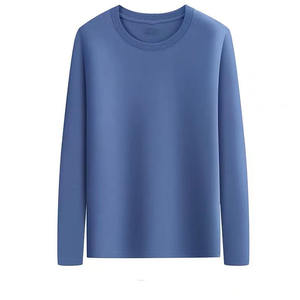 OEM Logo personnalisé Broderie Conception imprimée T-shirt à manches longues pour hommes Printemps et automne T-shirt à fond ample pour hommes - Product Image 1