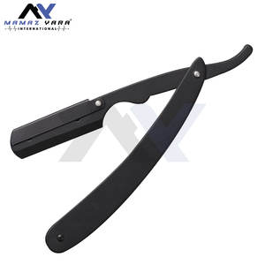 Fabricant de rasoirs de coiffeur Swing Lock Matt Black Rasoirs de rasage Boîte d'emballage Personnalisez vos produits de coiffeur Rasoirs de salon - Product Image 2