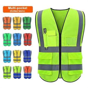 Ventes chaudes Gilets de travail routier personnalisés à plusieurs poches Gilets de sécurité réfléchissants haute visibilité - Product Image 3