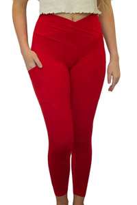 Leggings de Yoga Personalizados al por Mayor, Transpirables, con Logotipo, Cintura Cruzada Elástica, de Secado Rápido, Ligeros, en Colores Personalizados - Product Image 3