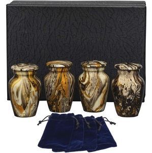 Urna de recuerdo de regalo Urna de recuerdo encantadora con caja de presentación Urna de metal elegante y duradera perfecta para almacenar cenizas conmemorativas - Product Image 1