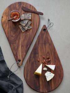 Planche à découper en bois polyvalente, idéale pour servir du fromage et de la charcuterie ou préparer des repas quotidiens à la maison - Product Image 4