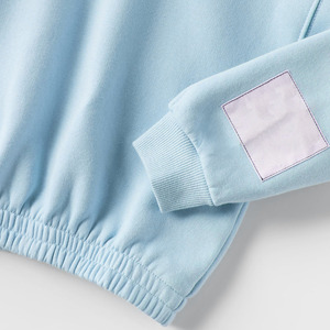 เสื้อฮู้ดแบบสวมหัวขนแกะสีทึบสำหรับเด็กผู้หญิงเสื้อมีขนาดและสีออกแบบโลโก้ได้ตามต้องการ2026 - Product Image 5