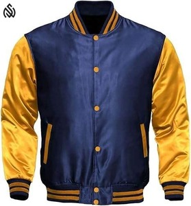 Chaqueta Universitaria Personalizada de Satén para Hombre, Ropa de Invierno con Decoración de Piel, Chaqueta de Invierno Impermeable y Transpirable - Product Image 6
