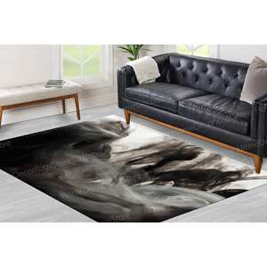 Printed Rug: Modern, Smoke, Thick, Non Slip, Large, <b>Runner</b>, <b>Door</b> <b>Mat</b>,Nonwoven Soft Rug - Product Image 5