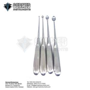 Sialkot Pakistán Fabricante Proveedor Best Seller Acero inoxidable Bruns Hueso Curetas Recto 23cm Por GERMED ENTERPRISES - Product Image 4