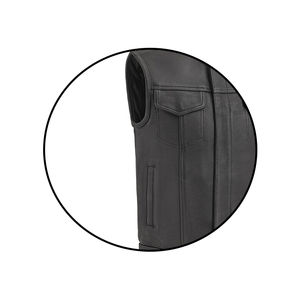 Chaleco de Trabajo de Cuero Genuino sin Mangas para Hombre, Transpirable, Talla Grande, Estilo Retro Informal, con Calefacción para Invierno, Transpirable, OEM - Product Image 5