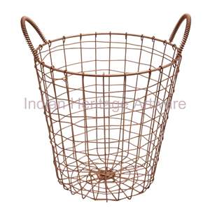 IHA IHAWB040 Poubelle de rangement en fer noir de forme ronde pour bureau et cuisine, lieu d'origine : - Product Image 4